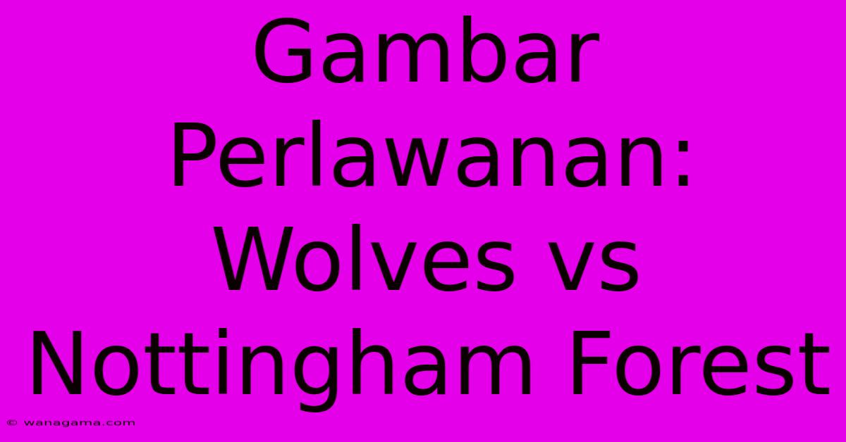 Gambar Perlawanan: Wolves Vs Nottingham Forest