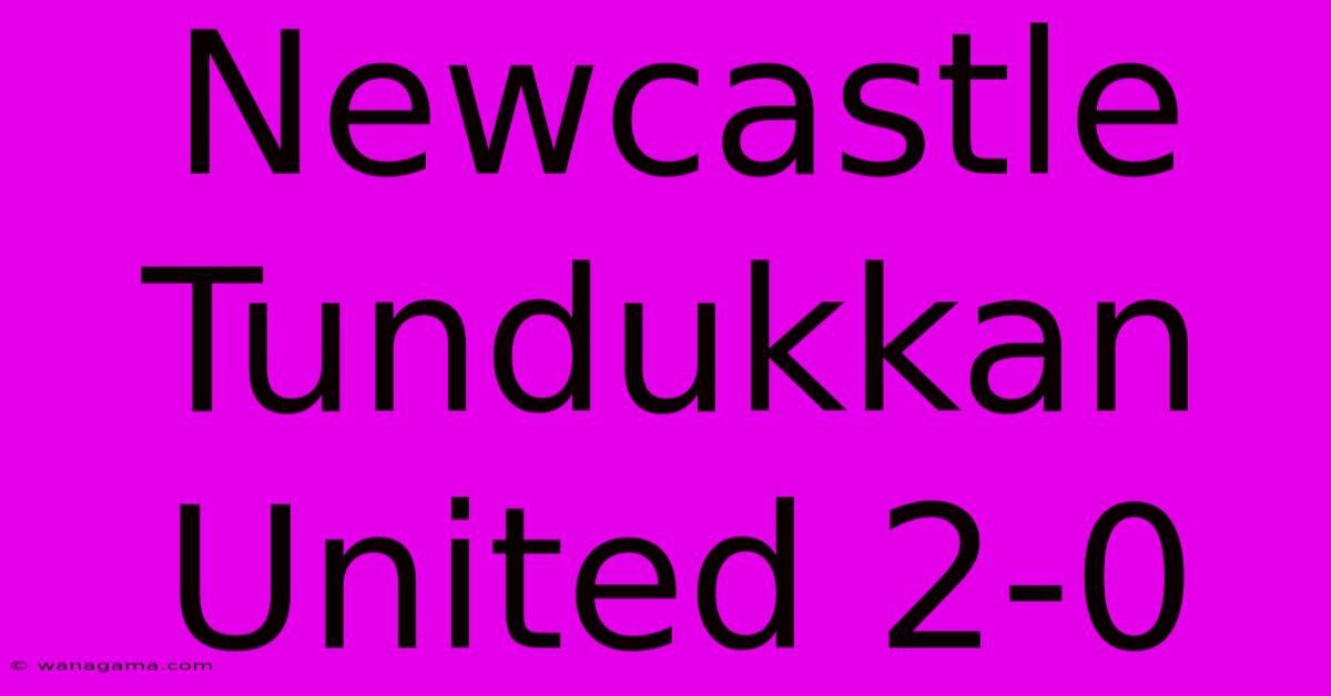 Newcastle Tundukkan United 2-0