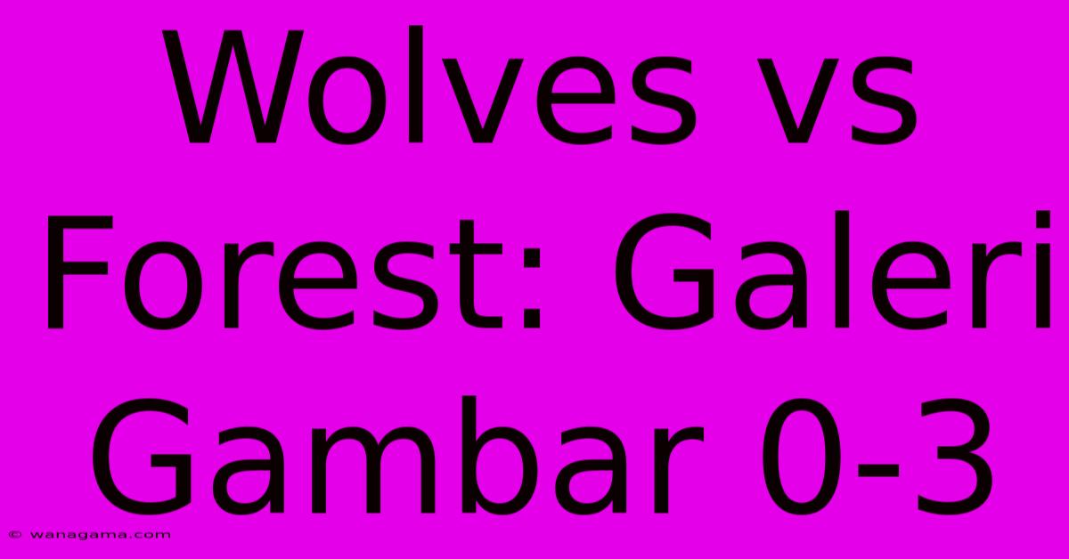 Wolves Vs Forest: Galeri Gambar 0-3